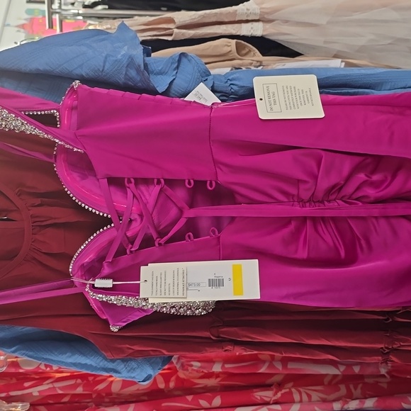 Magenta Prom Dress - Picture 4 of 4